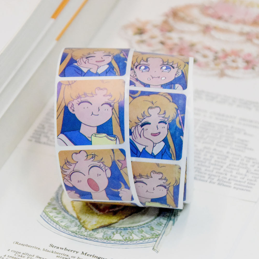 สติ๊กเกอร์ 400 ชิ้น/ม้วน, สติ๊กเกอร์ Pretty Girl Warrior, สติ๊กเกอร์บัญชีไดอารี่ DIY, เครื่องเขียน, อุปกรณ์การเรียน