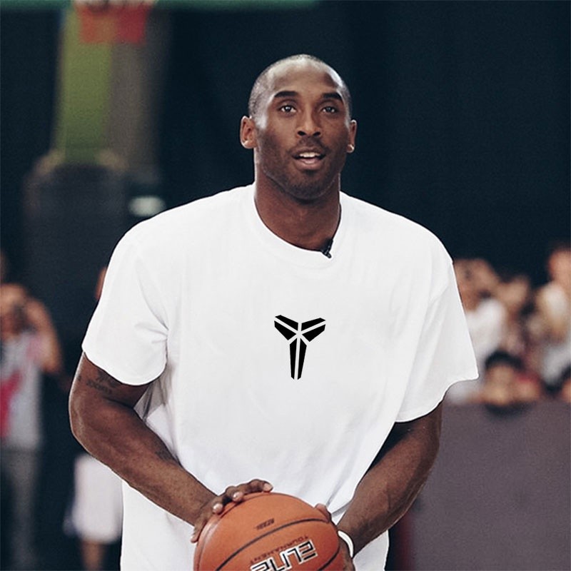 พร้อมส่ง Kobe Bryant Memorial เสื้อยืด ผ้าฝ้าย แขนห้าส่วน ทรงหลวม ลายบาสเก็ตบอล [พร้อมส่ง]