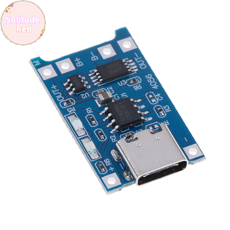 Solitudered Type-C TP4056 18650 แบตเตอรี่ลิเธียม 5V 1A โมดูลป้องกัน TH