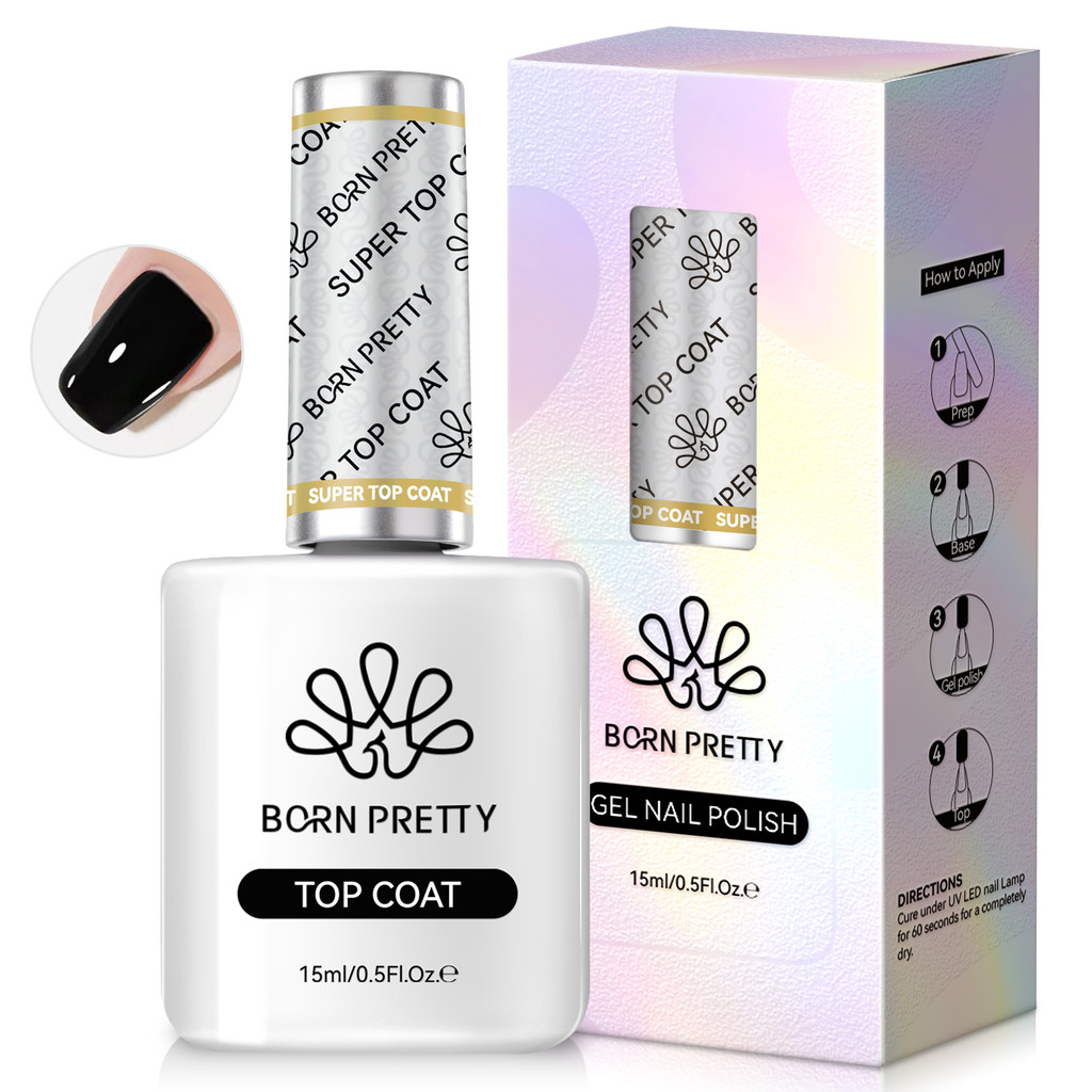 Born PRETTY 15ml Super Top Coat Gel Polish UV LED Nail Art Function Gel Varnish