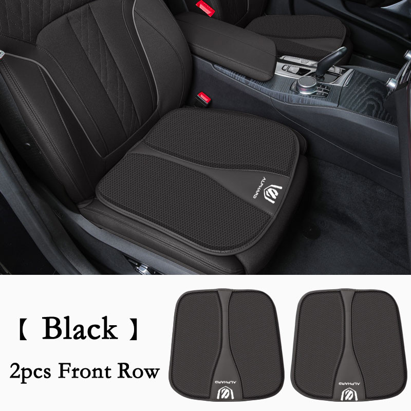 Toyota Alphard รถที่นั่ง Breathable Cool ผ้าไหมน้ําแข็งด้านหน้าด้านหลังที่นั่ง Anti-slip เบาะรองนั่งสําหรับ Alphard AH10 AH20 AH30 AH40 GR กีฬา TRD Auto อุปกรณ์ตกแต่งภายใน