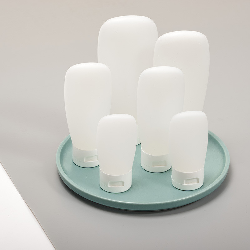 Suede Frosted Travel Sub-Packing Lotion Bottle เครื่องสําอางทําความสะอาดผิวหน้าครีมทามือแชมพูท่อ Flip Sub-Packing Bottle ราคา ถูกที่สุด ดีลบีเคเค แกลเลอรีภาพที่ 5