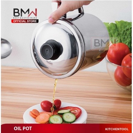 [TOSERBA_EMAK] - BMW OIL POT 1300 ML STAINLESS STELL/OIL FILTER CONTAINER 1300 ML