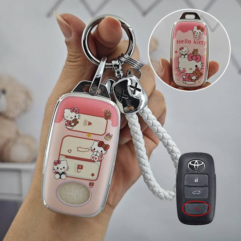 พวงกุญแจ พวงกุญแจรถ ปลอกกุญแจ Toyota veloz wigo Avanza  yaris ativ cross raize Vios ปลอกกุญแจ