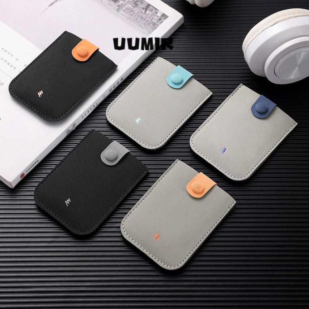 UUMIR มินิการ์ดกระเป๋าสตางค์,ลามิเนตปกปิด RFID ปิดกั้น รหัส ผู้ถือบัตร,แฟชั่น4กระเป๋าบัตรหนัง ปู่ ดึงออกประเภทนามบัตรผู้หญิง