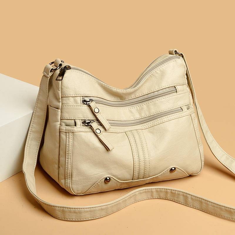 New Ladies Middle-Aged Messenger หนังนุ่ม One-Shoul