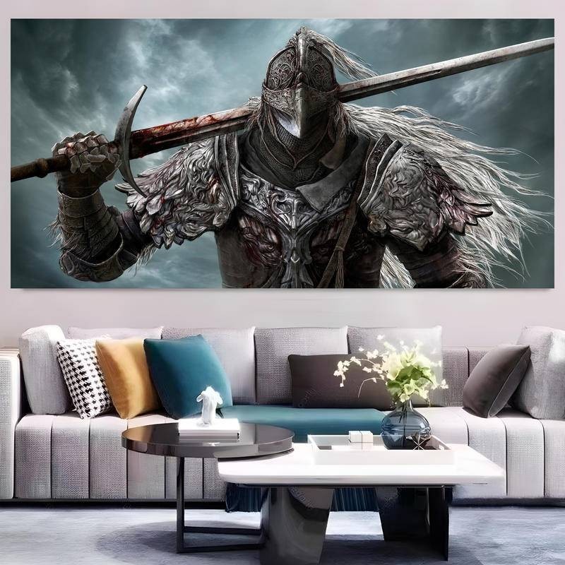 Souls Games Elden Ring Hanging, ไม่มีกรอบ - A Mesmerizing Art Home Wall Decor โปสเตอร์ผ้าใบสําหรับอา