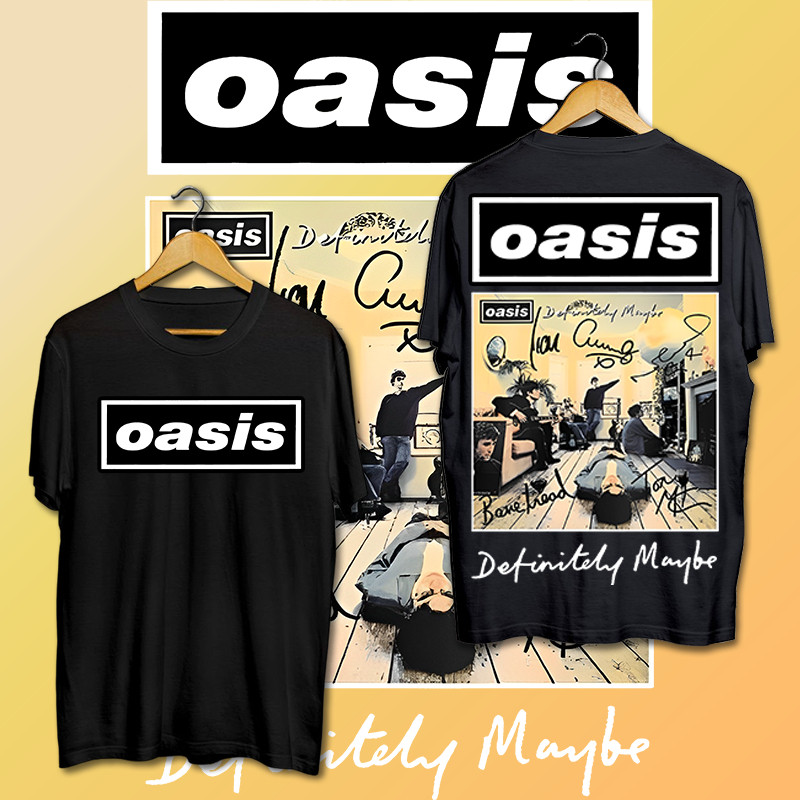 เสื้อ Oasis Rock Band เสื้อยืดแขนสั้นผู้ชายผ้าฝ้ายแท้  |  Oasis Tshirt ปริมณฑล ผ้าCotton 100% T-Shir