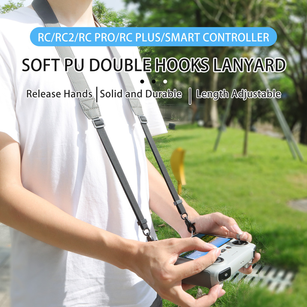 ใช้งานร่วมกับ DJI Mavic3/Mini3/4 PRO/Air3 รีโมทคอนโทรล DJI RC/RC2/RC PRO สายรัดเชือกเส้นเล็กพร้อมสายเป้สะพายหลัง