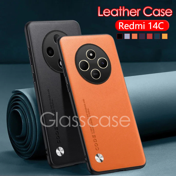 ปลอกสําหรับ Redmi 14C 13C Redmi14C 14 C Redmi13C 13 C 4G 5G 2024 ธรรมดาผิวหนังเคสโทรศัพท์เนื้อซิลิโคนอ่อนนุ่มกันกระแทกปลอกป้องกันรอยขีดข่วนปกหลัง