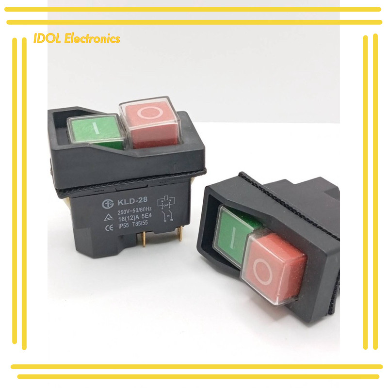 ราคาถูก! KLD-28 สวิตช์แม่เหล็กไฟฟ้า 4Pin 16A สําหรับผู้เริ่มต้น สวิตช์ ถ่ายจากสินค้าจริง ส่งจากกทม