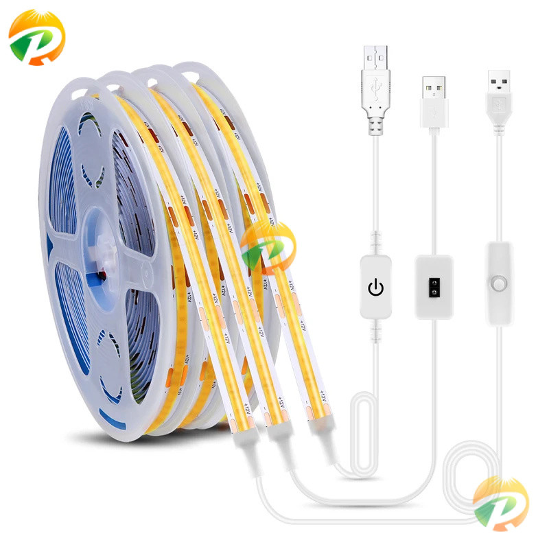 Super bright USB DC 5โวลต์ซังหลอดไฟ LED Strip 320 leds/m ด้วยมือสแกน/หรี่แสงได้สวิทช์เซ็นเซอร์สัมผัส/กดสวิทช์1เมตร2เมตร3เมตร4เมตร5เมตร