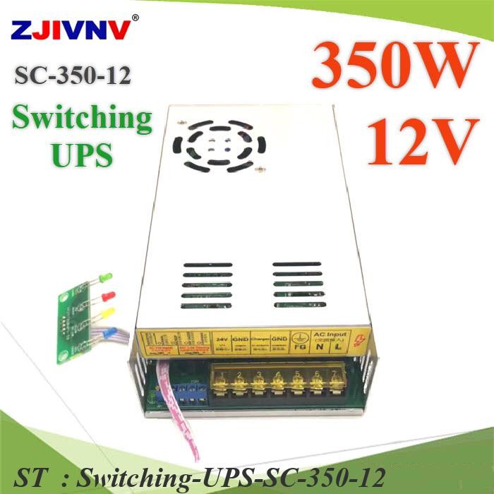 สวิทชิ่ง พาวเวอร์ซัพพลาย 350W AC 220V เป็น DC 12V ต่อแบตเตอรี่สำรองไฟ UPS 12V รุ่น Switching-UPS-SC-
