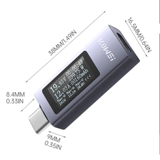 Aideepen KWS-2301C/KWS-2303C/KWS-2302C Multi-function จอแสดงผลดิจิตอลแรงดันไฟฟ้าแอมป์มิเตอร์ Power Meter Type-c โทรศัพท์มือถือชาร์จเครื่องทดสอบ DC 4-30V 0-12A