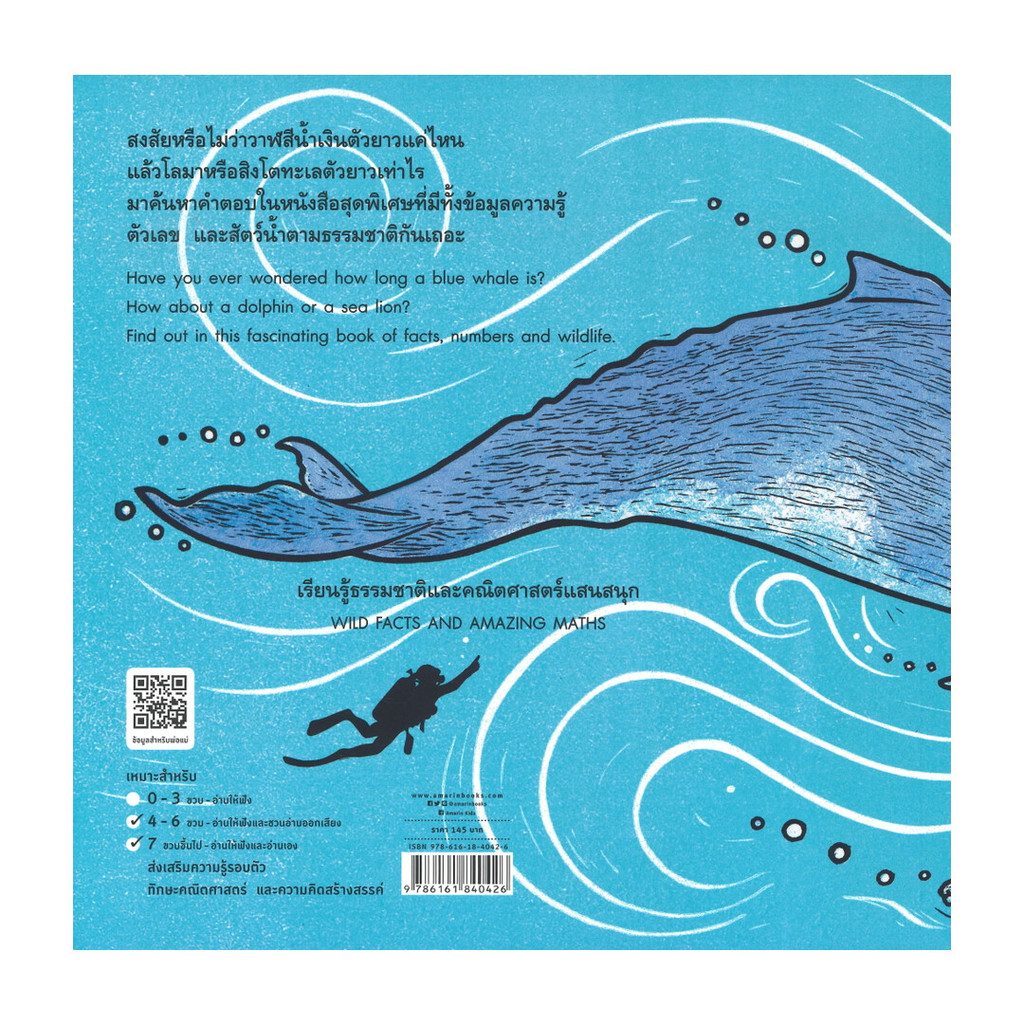 อมรินทร์บุ๊ค หนังสือ วาฬตัวยาวแค่ไหนนะ HOW LONG IS A WHALE? ราคา ถูกที่สุด ดีลบีเคเค แกลเลอรีภาพที่ 2
