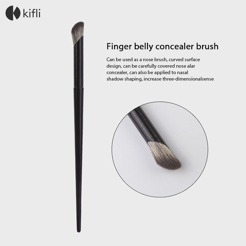 kifli.thTraceless Finger Pulp คอนซีลเลอร์แปรงแปรงแต่งหน้าเครื่องมือความงามด้ามไม้ Universal แปรงแต่งหน้า-KI