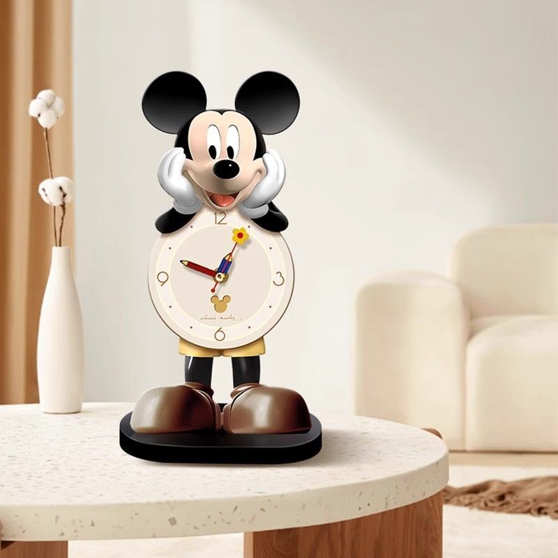 มิกกี้ แสดง นาฬิกา ทางเข้า ตกแต่ง การ์ตูน สร้างสรรค์ ห้องนั่งเล่น ตู้วางทีวี เดสก์ท็อป นาฬิกา ตกแต่ง (15 * 20ดอทคอม)