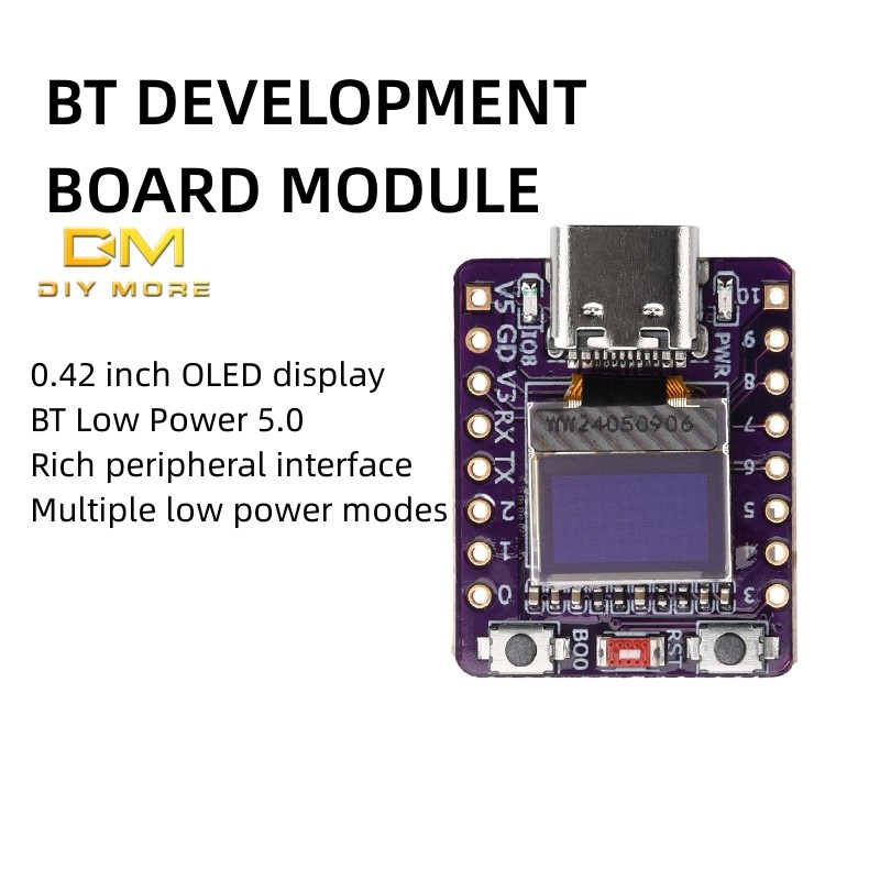 Diymore Esp32-C3 0.42 นิ้ว Oled แสงสีขาวจอแสดงผลบลูทูธ Development Board Type-C