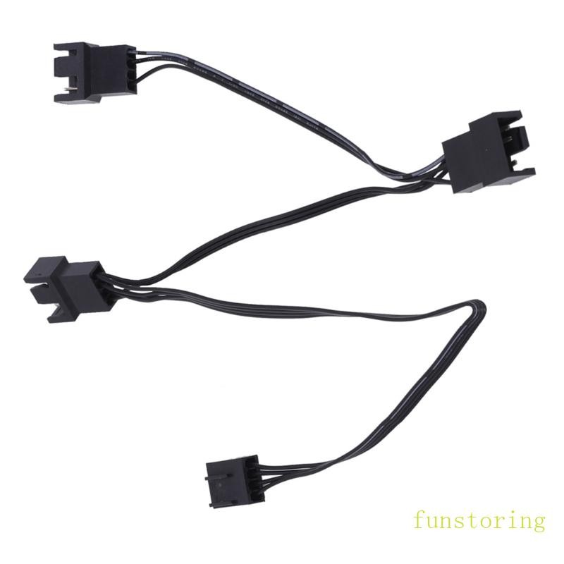Fun Quality Fan Power Distribution Cable 4Pin PWM Fan Splitter Cable 30cm 11 8in