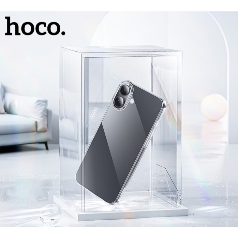 เคสใส Hoco ซิลิโคนนิ่ม สำหรับ iPhone 16e 16 Pro Max Plus 16Pro 16Plus 16Promax 11 12 13 14 15 ชนิดซิลิโคน ของแท้💯%
