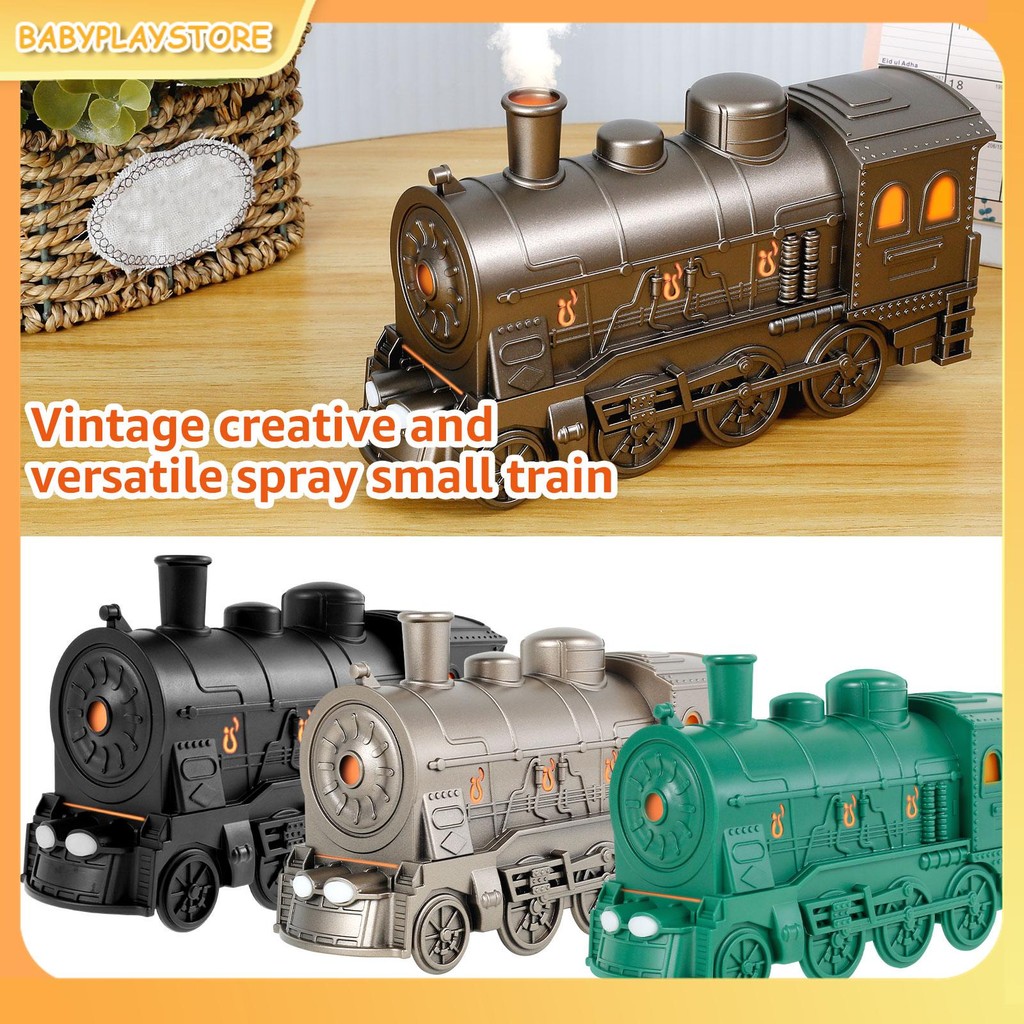เครื่องทำความชื้นในรถไฟ Steam Train Essential Oil Diffuser พร้อมไฟ 300ml รถไฟ Humidifier Diffuser Ultra Quiet Train Humidifier 2 Misting 2 โหมดแสง Steam Train Diffuser ปิดอัตโนมัติ Aroma SHOPQJC0080