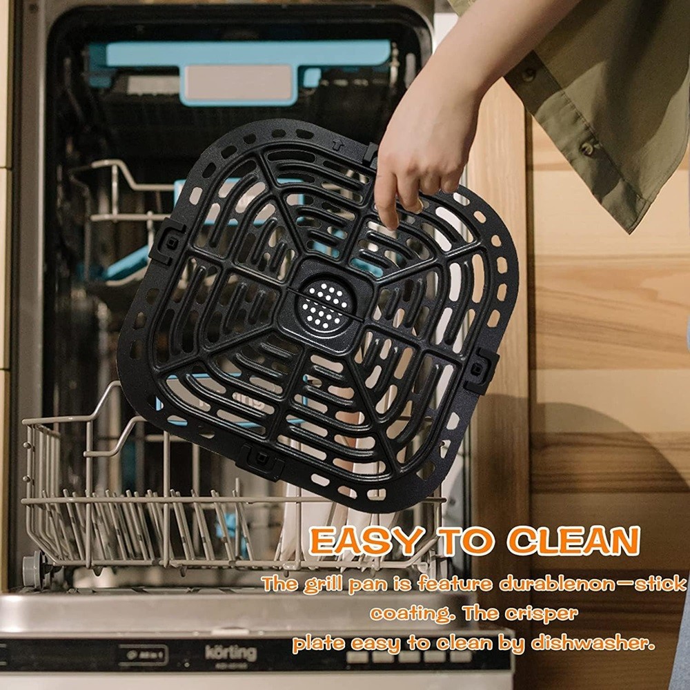 6QT Air Fryer Grill แผ่นสําหรับทันที Vortex Plus Air Fryer Crisper ถาด Rack สําหรับทันที Vortex 5.7Q