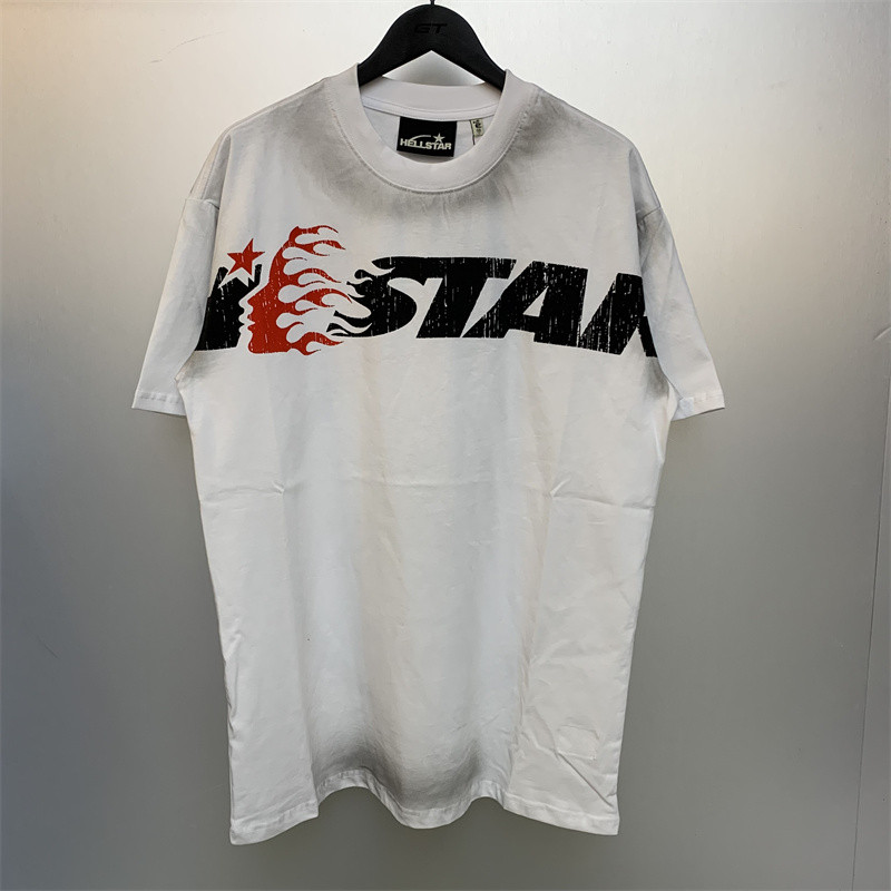 Hellstar STUDIOS CARTOON LOGO เสื้อยืด宽松性休闲