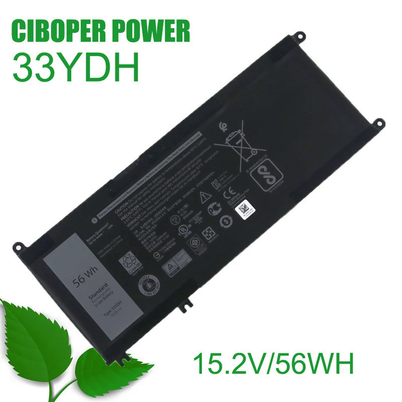 CP Original Laptop Battery 33YDH 15.2V/56Wh For Inspiron 17 7778 7779 7773 15 7577 G3 15 3579 5587 1