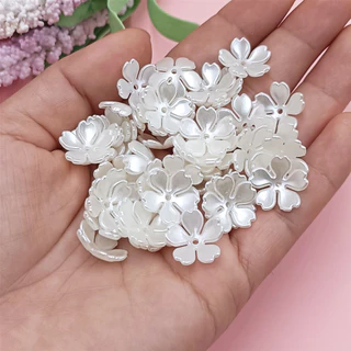 ลูกปัดอะคริลิค รูปดอกไม้ ดอกซากุระ สําหรับทําเครื่องประดับ DIY จํานวน 40 ชิ้น