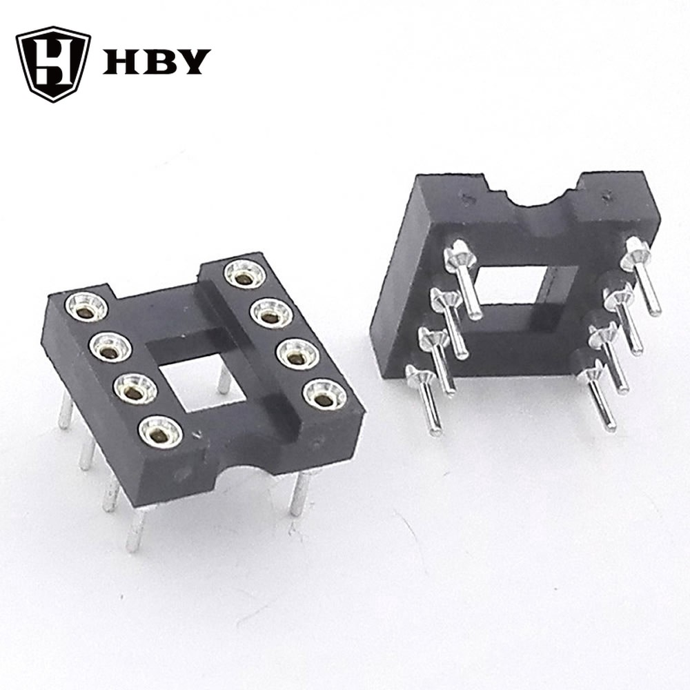 30 ชิ้น รูกลม 8 พิน 2.54MM ซ็อกเก็ต DIP IC อะแดปเตอร์ ชนิดบัดกรี ตัวเชื่อมต่อ IC