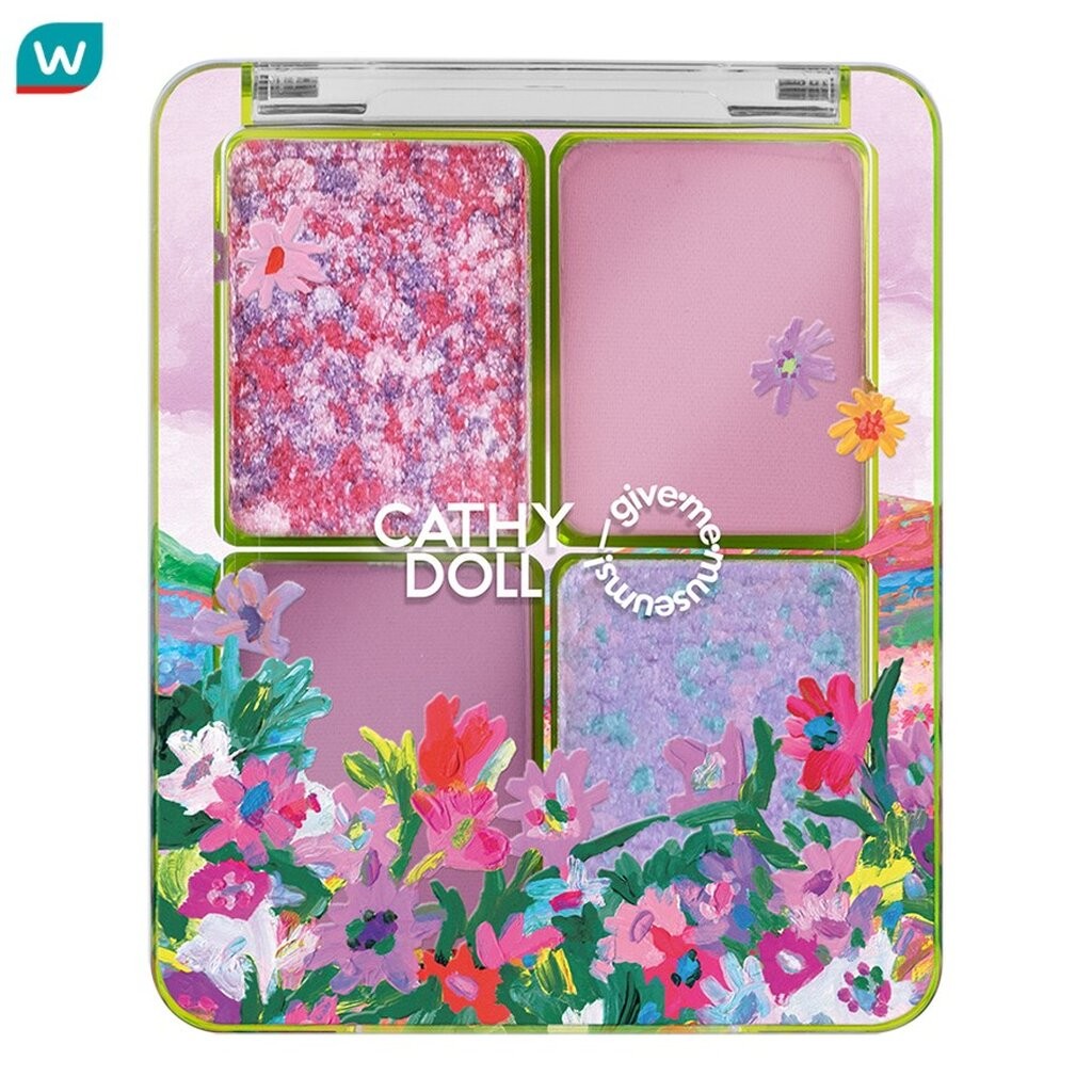 Catchy Nesty เคที่ดอลล์ กิฟมีมิวเซียม บลูมมิ่ง อาย พาเลท 1.8ก. x 4สี โมฟว์โฟรเซ่น