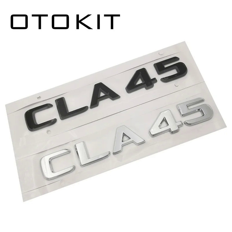 3D Matte Black CLA 45 Car Emblem CLA45 Car Trunk Rear Letters Word Emblema Badge Sticker Auto Turbo 