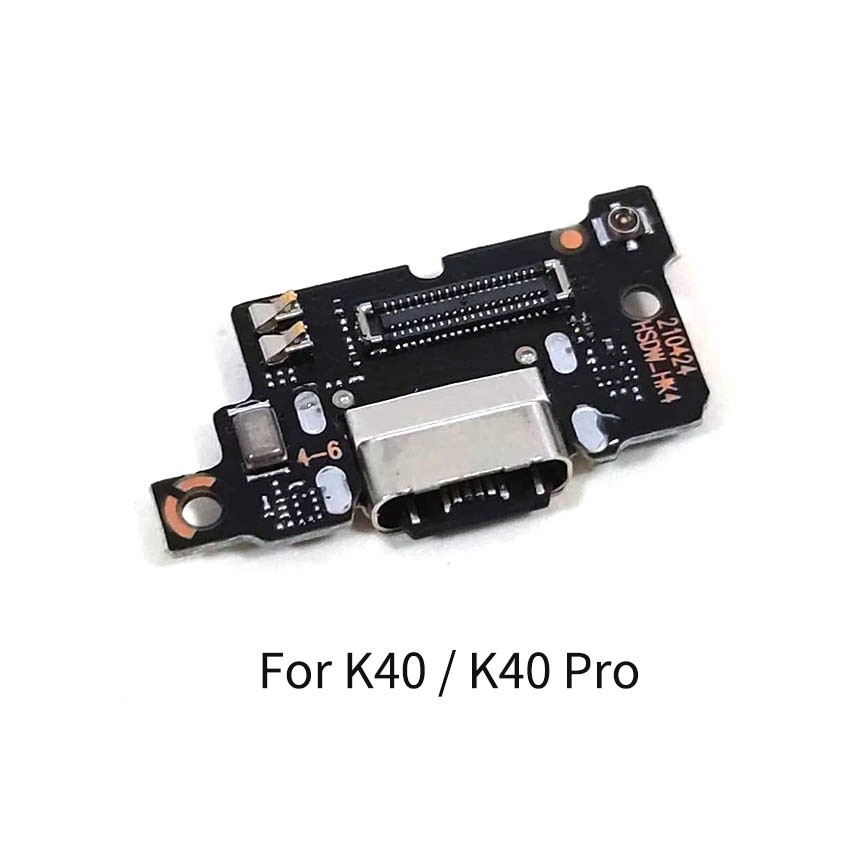 & สําหรับ Xiaomi Redmi K40 K40Pro K40S K40Gaming USB ชาร์จ Dock พอร์ต Flex สายอะไหล่ซ่อม &