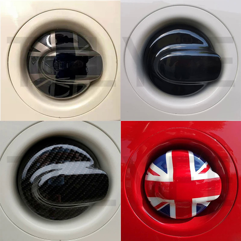 Brand New Plastic Style Gloss Black Car Fuel Tank Cap Cover Sticker For MINI Cooper S JCW Clubman R5