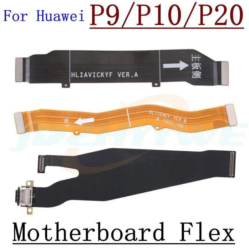 บอร์ดหลักเมนบอร์ดจอแสดงผล LCD Flex สําหรับ Huawei P20 Pro P20 Lite P9 P10 Plus Lite อะไหล่