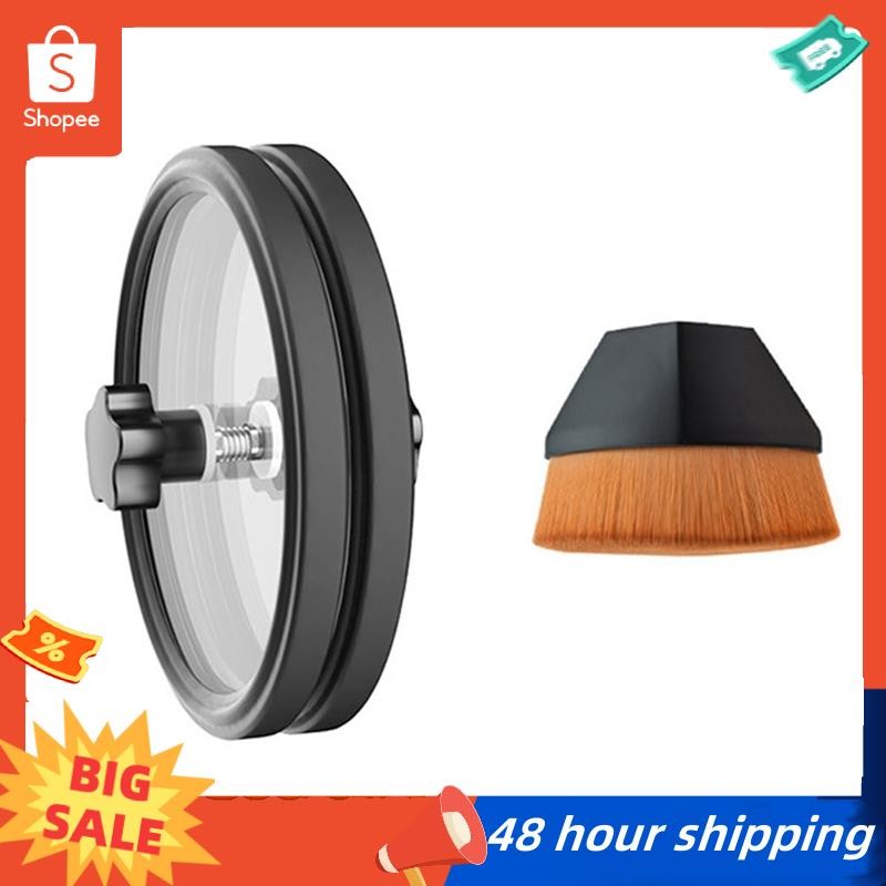 พร้อมสต็อก LP Vinyl Record Cleaner Clamp Vinyl Record Label Saver Protector กันน้ําอะคริลิคทําความสะ