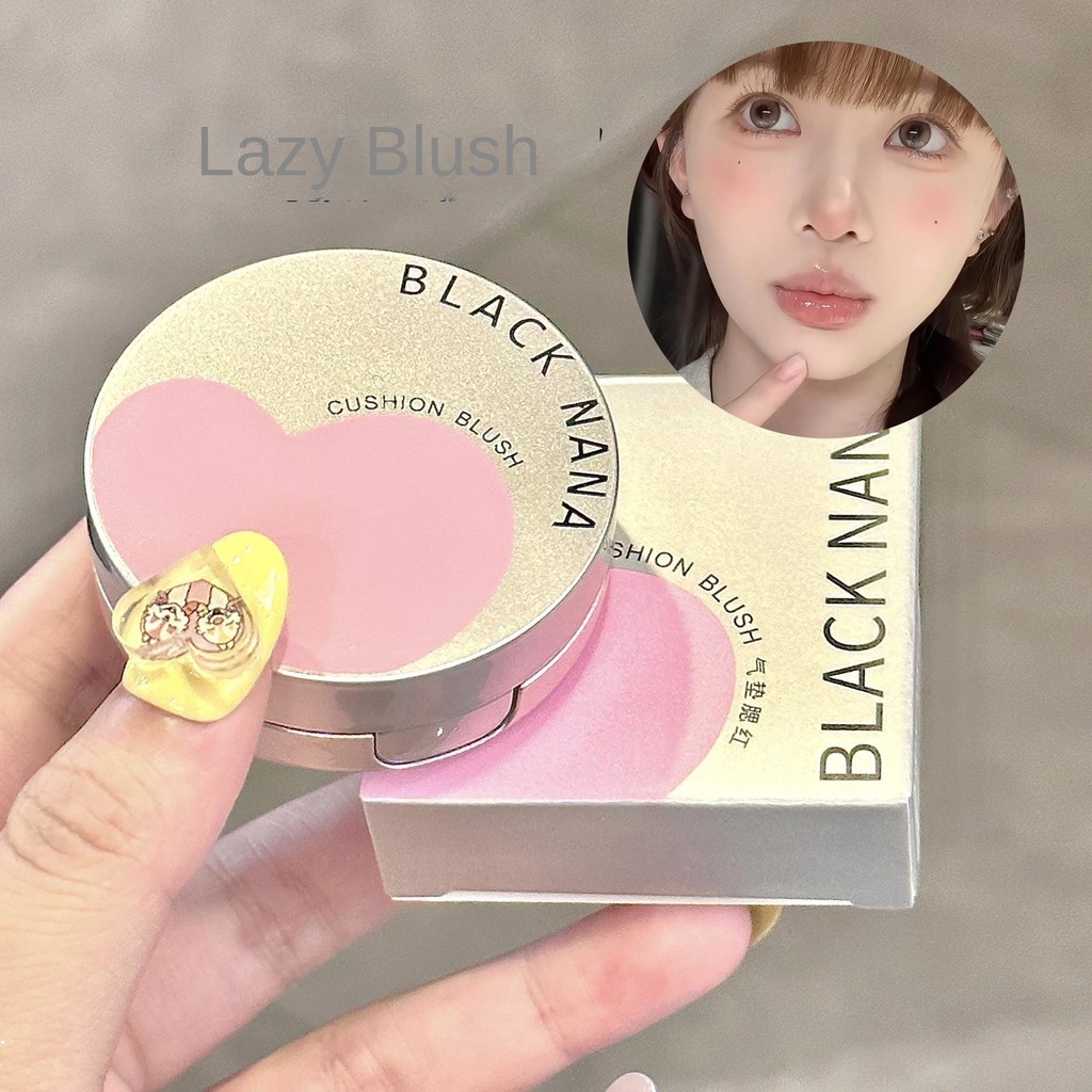 Black NANA Air Cushion Blush Highlighter Brightening Natural Contouring กันน้ํายาวนานแบบพกพาประณีตแต่งหน้า