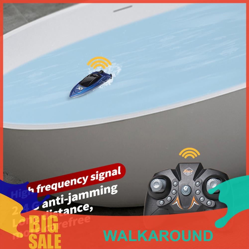 2.4ghz RC Boat ไฟ LED ความเร็วสูง เรือไฟฟ้ากันน้ํา ของเล่นเด็ก [walkaround.th]