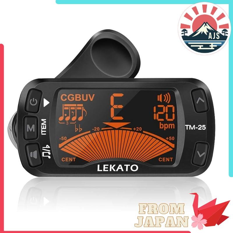LEKATO Clip-On Tuner Tuner/Metronome/Tone Generator is a 3in1 function that can be used simultaneous