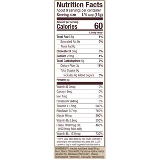 Bob’s Red Mill Nutritional Yeast | บ๊อบส์ เรด มิลล์ นิวทริชั่นนัล ยีสต์ไม่มีกลูเตน 142g