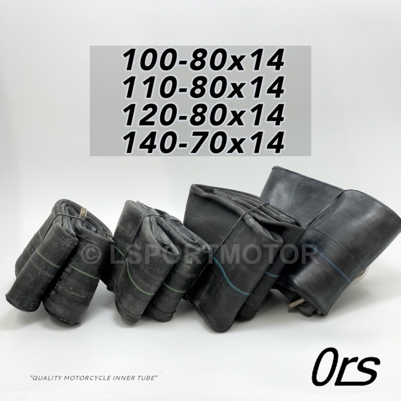 14" ORS TUBE INNER TUBE TUBE MOTORCYCLE (100-80x14) (110-80x14) 90/90x14 (120-80x14) (140-70x14)