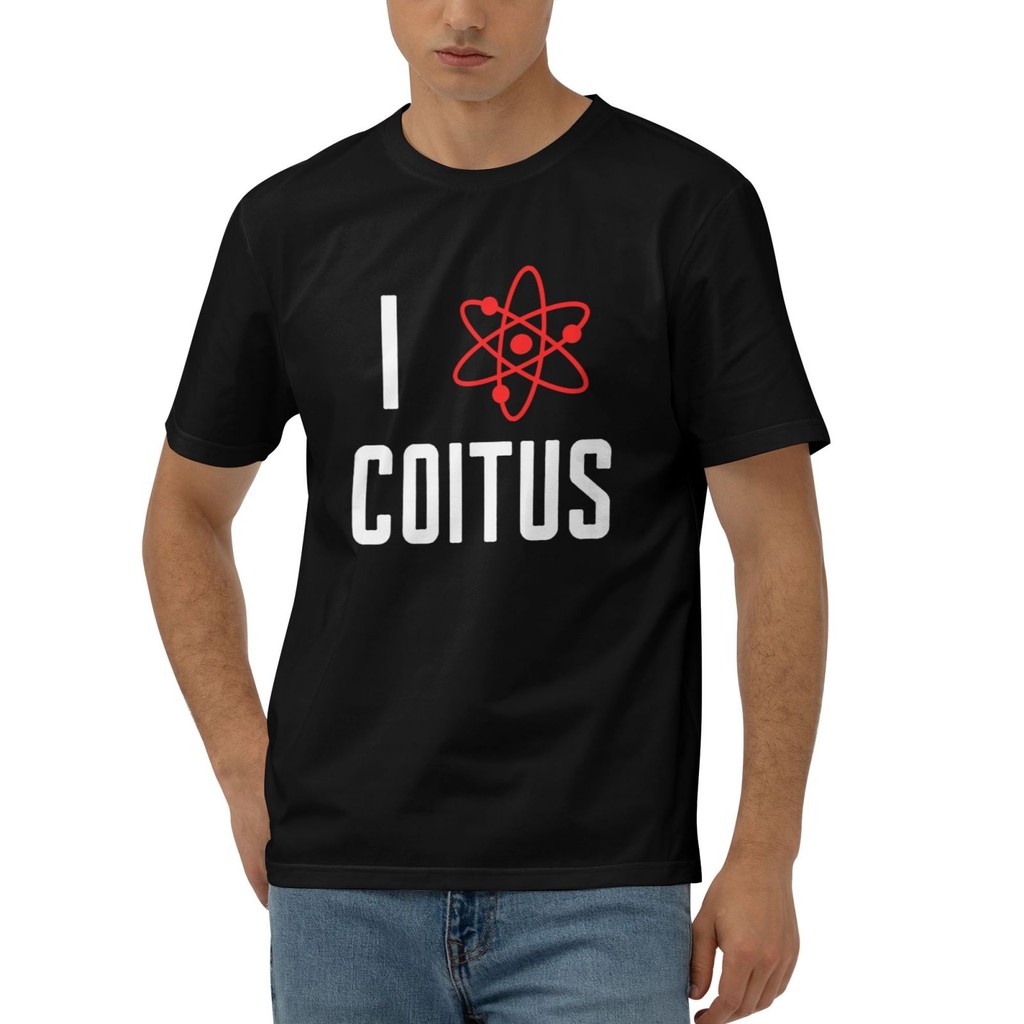 Big Bang Theory I Atom Coitus เสื้อยืดลําลองแฟชั่นลําลองสบาย