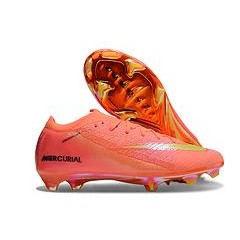(กระเป๋าถือสมนาคุณ)NK Air Zoom Mercurial Vapor 16 Elite XXV FG รองเท้าฟุตบอลกันลื่นสีส้ม Eur39-45