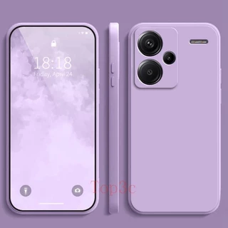 เคส Redmi Note 13 Pro + 5G สีทึบ Redmi Note13 Pro Plus 5G เคสซิลิโคนป้องกันการตกสีธรรมดาเรียบง่าย YT