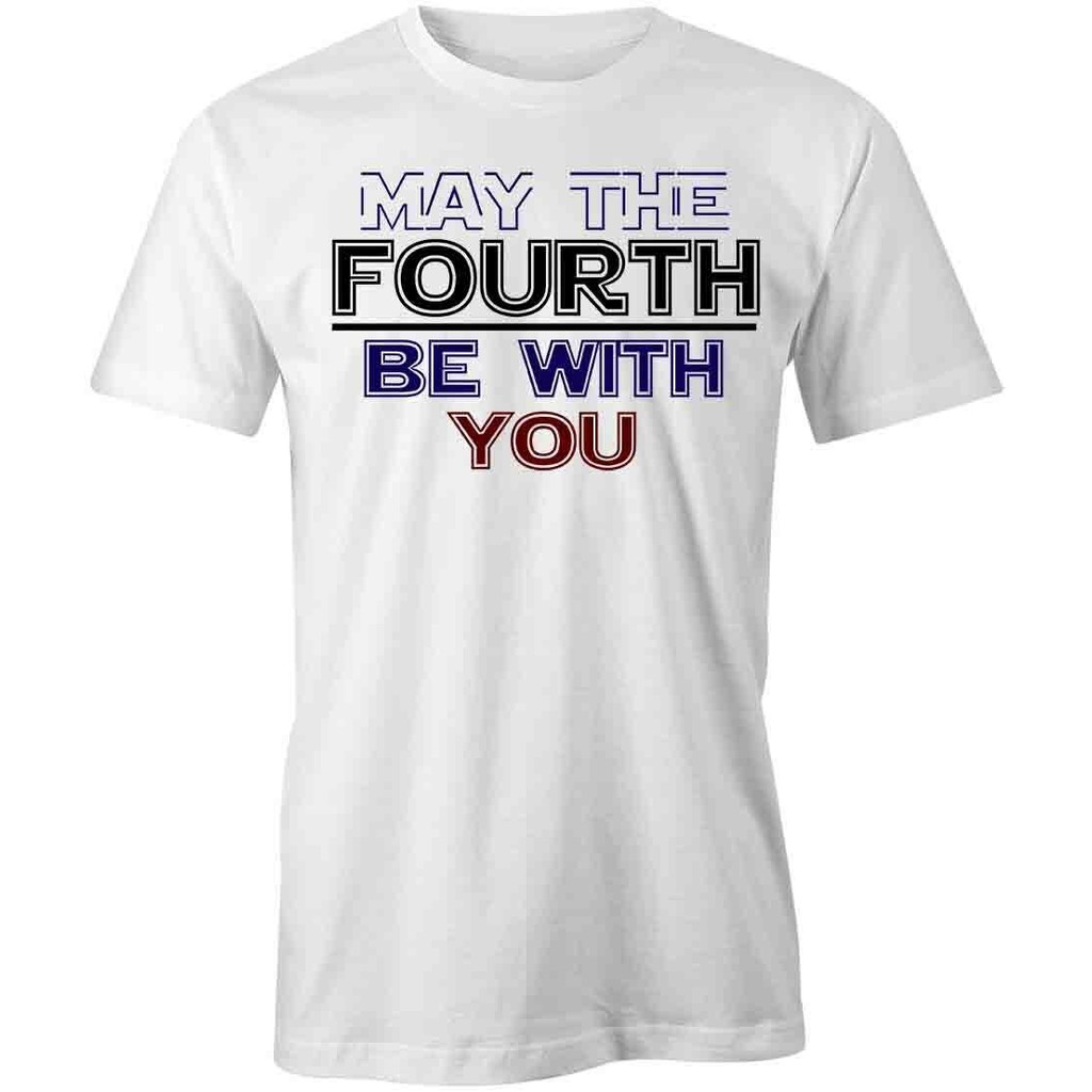 เสื้อยืดผ้าฝ้ายแขนสั้น May The 4th Be With You S1Wca166