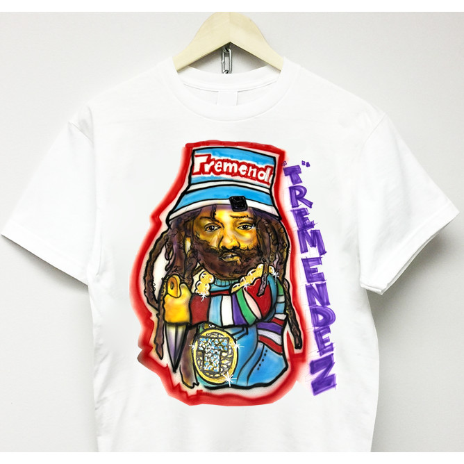 Tremendez เสื้อยืด Vtg Rap Tee Kanye Travis Scott Rodman Astroworld Ftp Vlone 90S