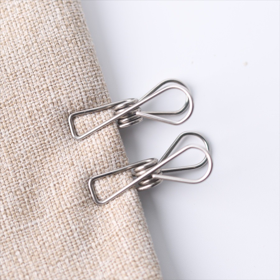 คลิปสแตนเลสพร้อมคลิปตะขอ ที่หนีบผ้าสแตนเลส คลิปหนีบ  สำหรับใช้ในการเย็บเสื้อผ้า