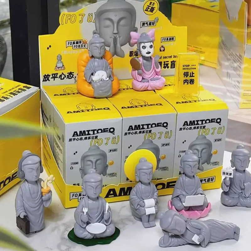 [พร้อมส่งด่วน]Amitofo Fo了U Series Action Figures Blind Box Set & Tabletop Decoration Toy