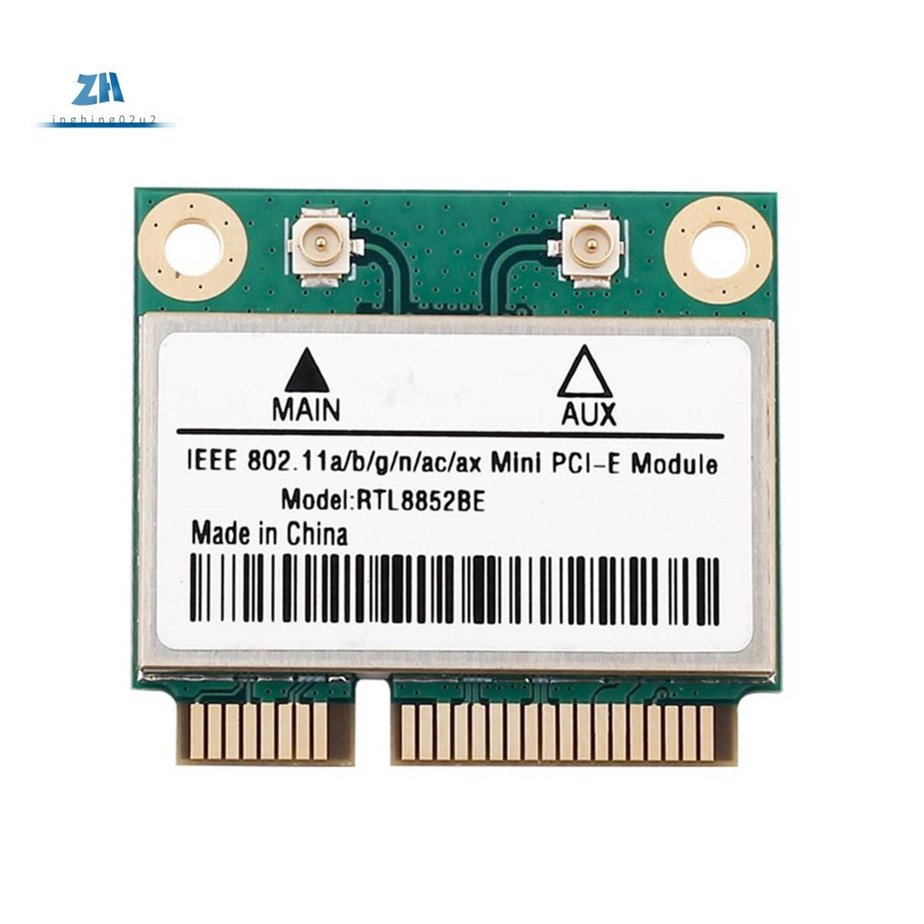 Rtl8852be การ์ดเครือข่าย WiFi 6 1800Mbps BT 5.2 Dual Band ไร้สาย MiniPCIe 802.11ac/Ax 2.4G/5 Ghz -MI
