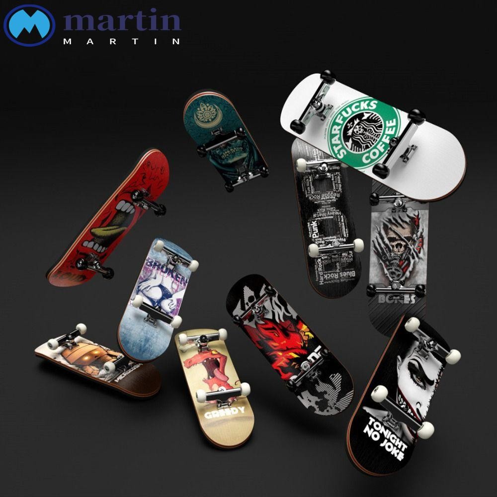 Martin สเก็ตบอร์ดรุ่นแปลกใหม่ Collectors ของขวัญนิ้วมือของเล่นนวัตกรรมพลาสติก Mini สเก็ตบอร์ดของเล่นเด็กจําลอง Fingerboard ของเล่นนิ้วมือกระดานโต้คลื่น